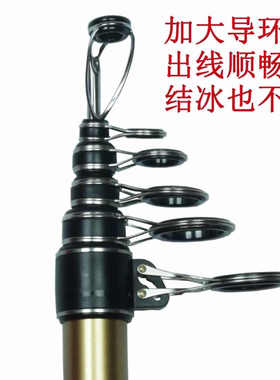 挂鱼者锚杆二代金色银色锚竿可视锚鱼杆远投海竿超硬轻高碳飞天锚