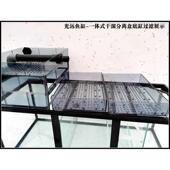 底缸免换水 底缸过滤一体干湿分离盒 鱼缸套缸玻璃底缸 底滤缸