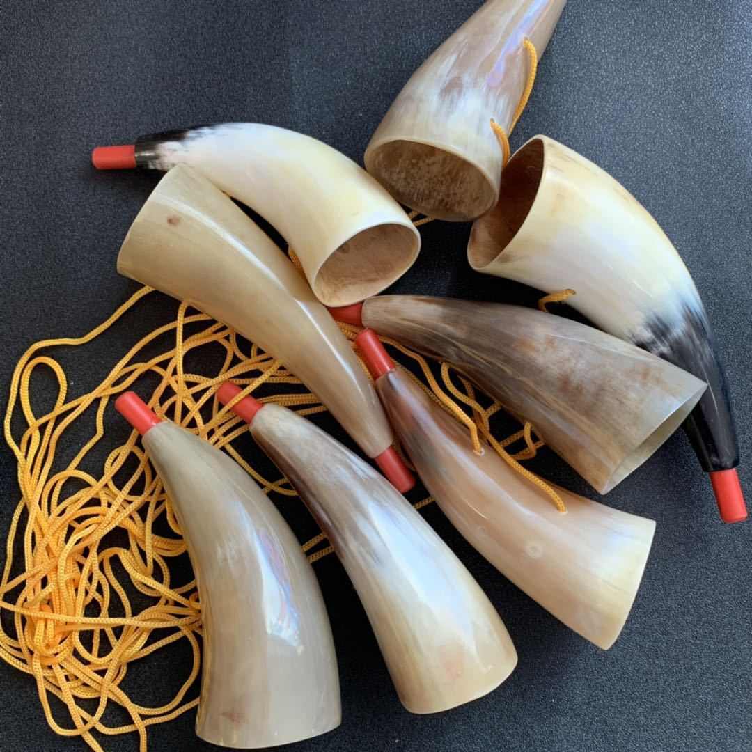 牛角平口号角牛角号喇叭工艺景区地摊推荐牛角梳子厂家