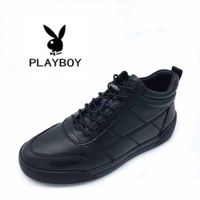 花花公子男鞋冬季新款商务休闲加绒棉鞋P585-3061017-1 3061016-1