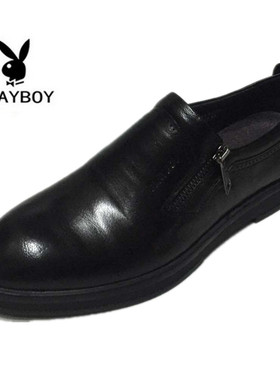 花花公子男鞋 新款商务休闲皮鞋真皮英伦系带尖头鞋子1711-103437