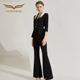 女气质休闲职业装 套装 西装 裤 创意狐2025新款 上班通勤商务正装 时尚