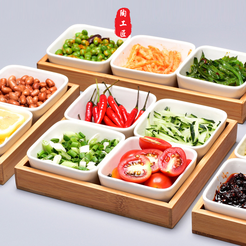 茶室ktv甜品小吃干果分格盘创意中式茶点碟酒店餐具小零食水果盘,餐饮具,盘,淘宝优惠券,粉丝福利购,淘宝优惠卷