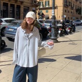 KERNEL 松弛relax老钱风清爽透气条纹防晒衬衫 COSMOS 海盐冰柠茶