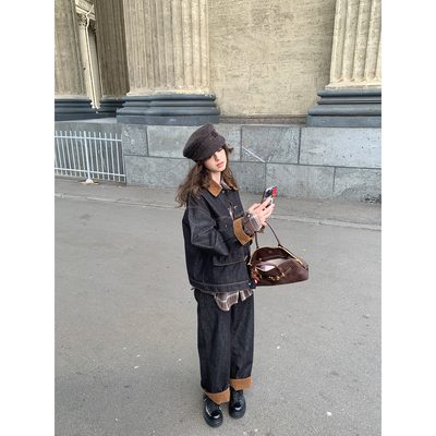 果核宇宙丹宁牛仔外套