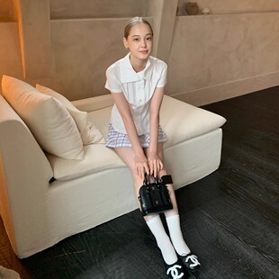 风独白 季 法式 衬衣叠领收腰显瘦天丝棉短款 KERNEL 衬衫 COSMOS