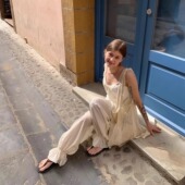 KERNEL 轻透肌理不规则飘逸半裙拼接束脚裤 COSMOS 城市流浪诗人