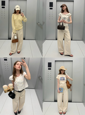 KERNEL COSMOS 春夏JI简松弛感百搭日常通勤棉质阔腿休闲香蕉裤