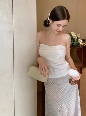 KERNEL COSMOS 微醺白兰地 夏日百搭气质修身显瘦胸衣式抹胸上衣