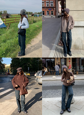 KERNEL COSMOS 温哥华蓝街 经典深蓝复古水洗休闲百搭牛仔裤