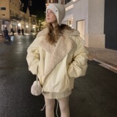 北岛雪屋 KERNEL COSMOS 设计感毛毛内胆大翻领宽松派克夹棉外套