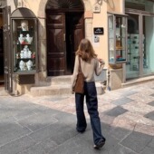 KERNEL 慵懒时髦复古原色极简丹宁直筒牛仔裤 COSMOS 马赛旧港