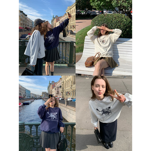 KERNEL 温布敦俱乐部 秋季 强推重工立体刺绣休闲卫衣 COSMOS