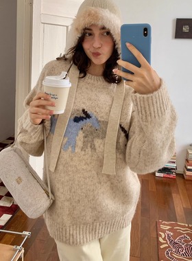 KERNEL COSMOS 暖冬酥曲奇 秋冬时髦毛边防寒显脸小绵羊毛针织帽