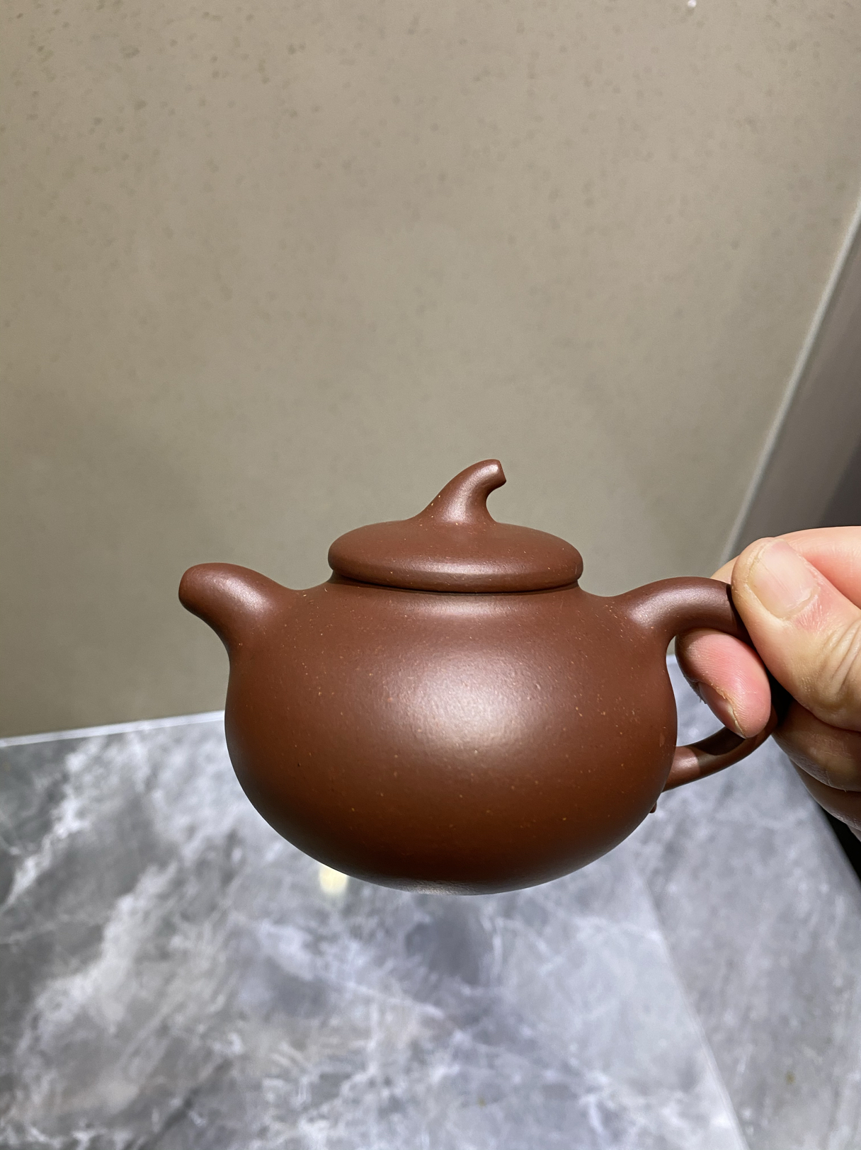 紫砂壶福利茄瓜180cc紫泥