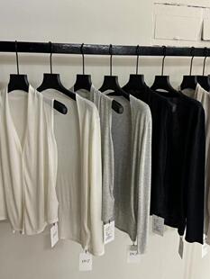 清仓款 DVZ春季法式慵懒感气质会呼吸的天丝羊毛无袖背心针织上衣