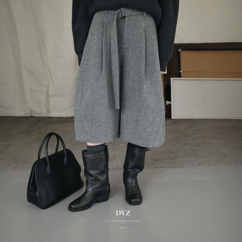 时尚百搭高腰显瘦阔腿裤