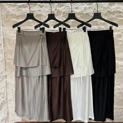 天丝系带屁帘裤时尚气质显瘦