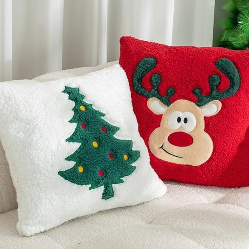 原创圣诞抱枕圣诞氛围节日礼物枕套高级感装饰客厅沙发抱靠枕靠垫