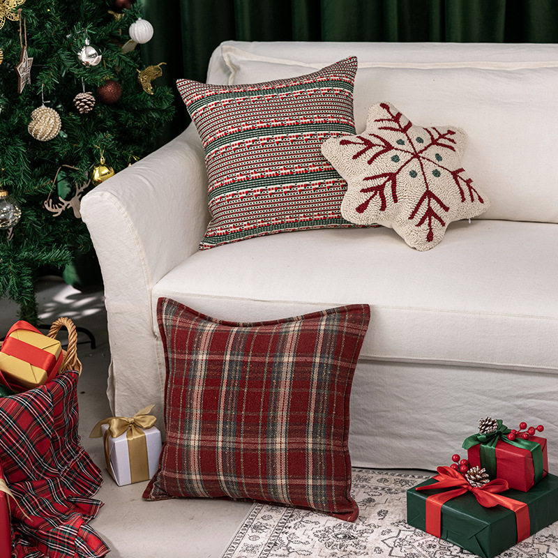 圣诞抱枕圣诞氛围节日礼物枕套高级感装饰客厅沙发抱靠枕靠垫,居家布艺,抱枕被,淘宝优惠券,粉丝福利购,淘宝优惠卷