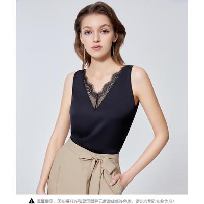 安莉芳薄款性感蕾丝打底背心女可外穿无袖家居上衣ED00297