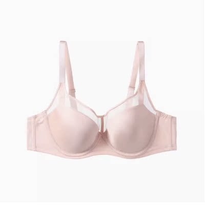 安莉芳旗下E-BRA3d软支撑文胸女网纱收副乳大胸显小内衣KB00239 - 实物图
