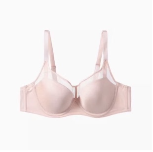 安莉芳旗下E-BRA3d软支撑文胸女网纱收副乳大胸显小内衣KB00239
