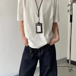 T恤6975 HOLYINCODE 夏上新时尚 百搭冰感十足基础款 纯色宽松短袖