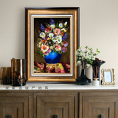 美式 风手工编织波斯挂毯客厅餐厅玄关大不里士桑蚕丝羊毛花卉F181