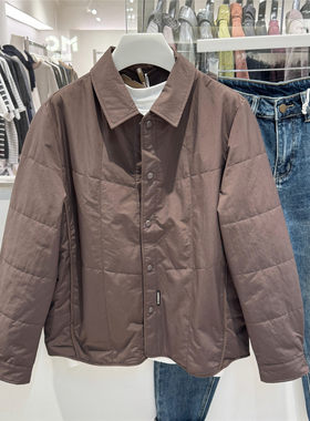 简约翻领保暖时尚休闲棉服外套