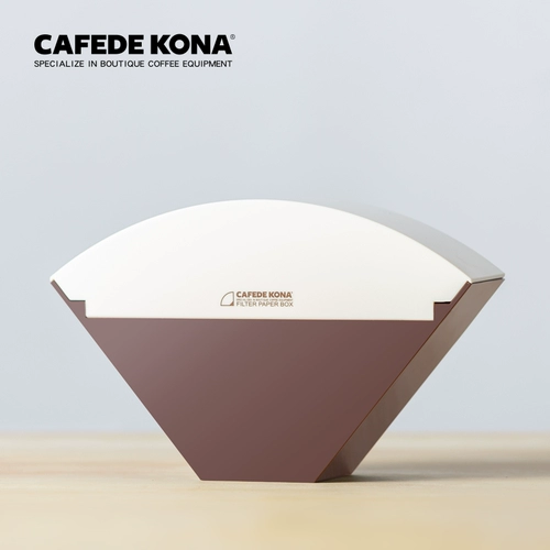 Кафеда Kona Filter Filter Carton -Caperable Coffee Filter Baper Baper коробка для хранения конусной фильтровая бумага для фильтров