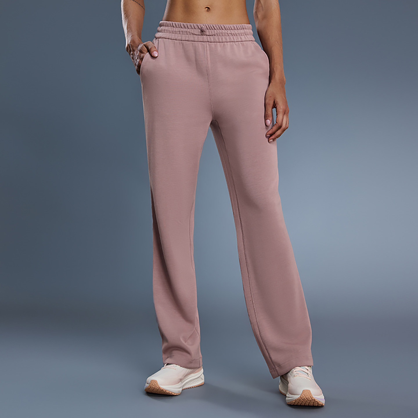 新款高腰显瘦直筒运动裤女士休闲百搭宽松健身瑜伽裤跑步阔腿长裤