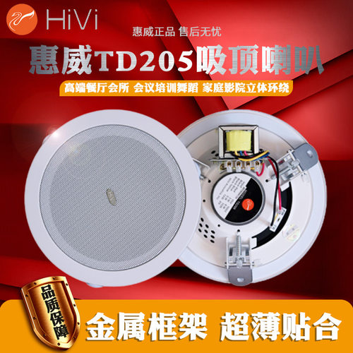 惠威吸顶喇叭专用td205公共广播