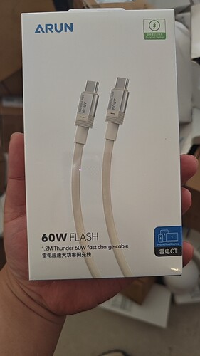 ARUN/海陆通 雷电pd type-c 支持闪充充电线 1.2米通用车载快速