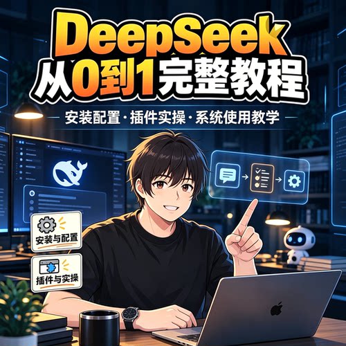 DeepSeek 从 0 到 1 教程安装配置插件实操系统使用教学资料