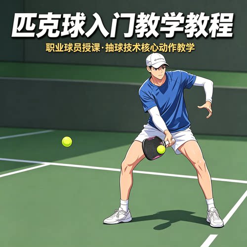 匹克球入门教学教程职业球员抽球技术核心动作训练教学资料