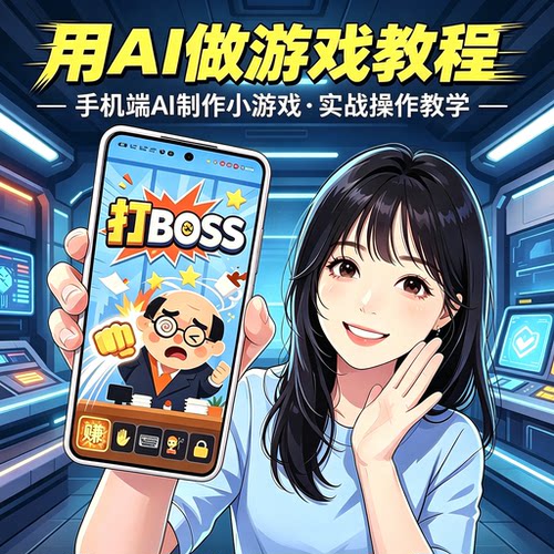 AI 做游戏教程手机端 AI 制作小游戏实战操作教学资料