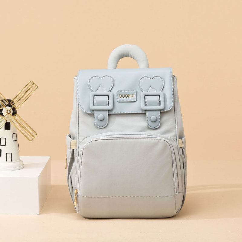 新款防泼水轻便妈咪背包大容量妈妈外出旅行双肩包妈妈包母婴外出