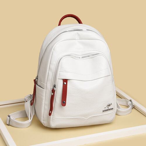包简约百搭软皮旅游背包时
