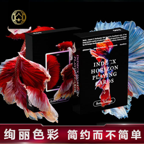炫丽冷烫扑克牌汇奇花切
