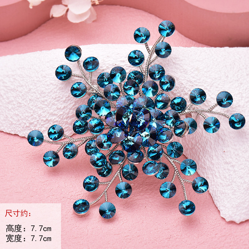 直播专享 冰雪女王大雪花胸针