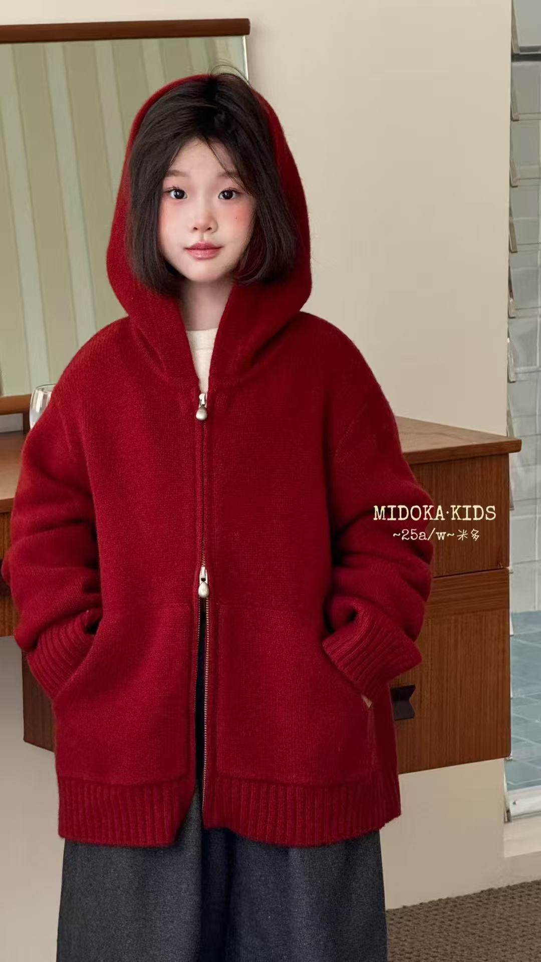 年货款童装冬装新男童女童红色含羊毛连帽拉链针织开衫外套中大童,童装/婴儿装/亲子装,毛衣/针织衫,淘宝优惠券,粉丝福利购,淘宝优惠卷