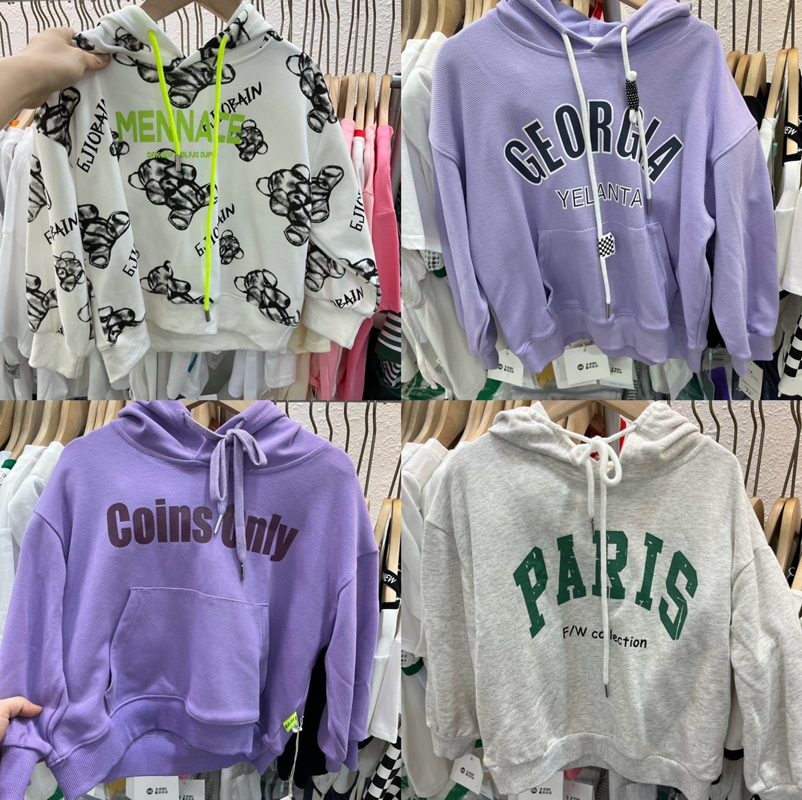 2022春秋款童装男童女童纯棉亮色连帽卫衣帽衫特价不退不换清仓