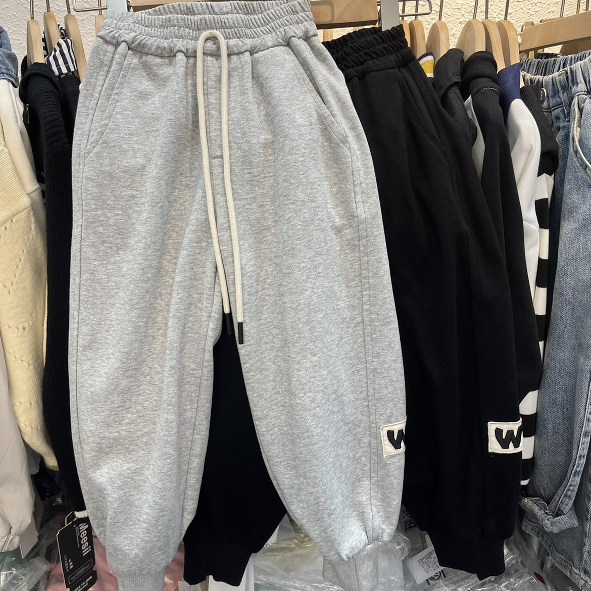 2023春款童装男童女童灰色黑色休闲裤束脚裤卫裤优米家卫裤