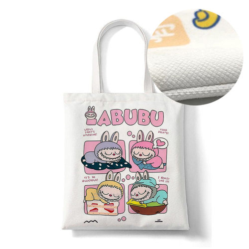 labubu绒布袋购物手提包帆布包