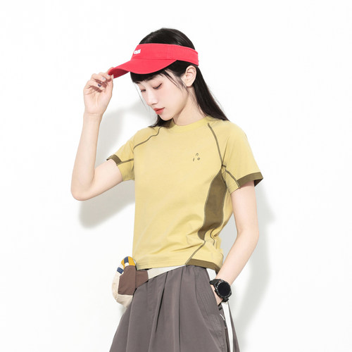 户外速干防晒修身短袖T恤女