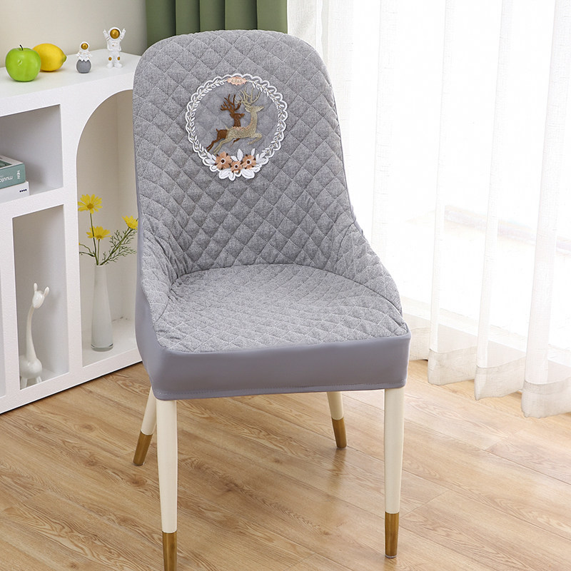新款北欧座椅套弧形椅子套罩万能家用简约坐垫套一体餐椅套保护套