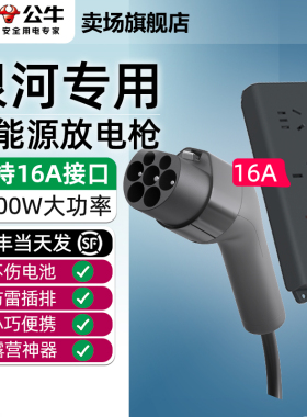 公牛吉利星愿银河M9 A7星舰7星耀8 E5 L6 L7外放电枪E8取电转接头