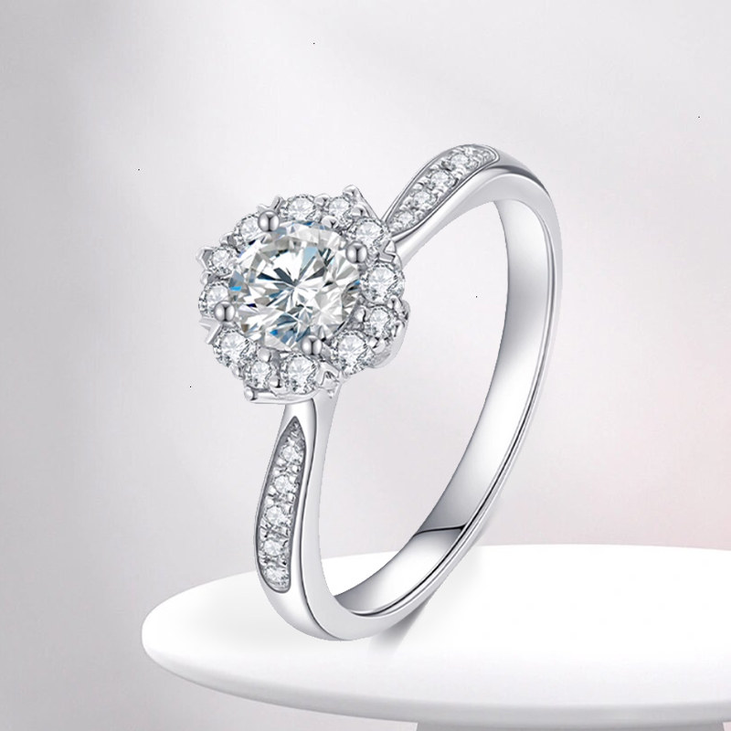 星岸珠宝18K金培育钻石戒指女1克拉铂金灿若星辰钻戒王室庄园定制,珠宝/钻石/翡翠,合成（处理）钻石手饰,淘宝优惠券,粉丝福利购,淘宝优惠卷