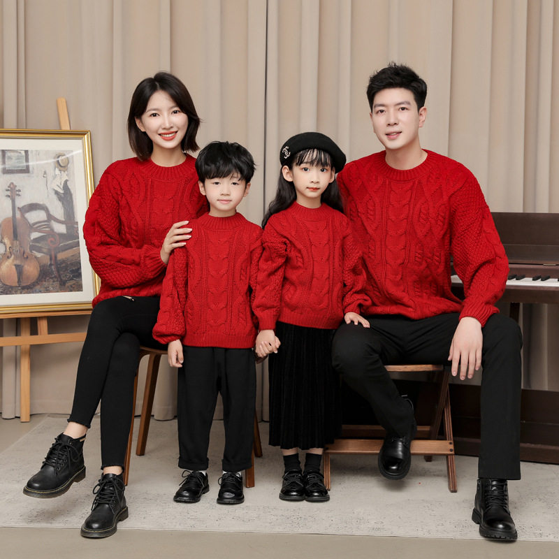 全家福亲子装全家装一家三四口母亲子装/亲子时装